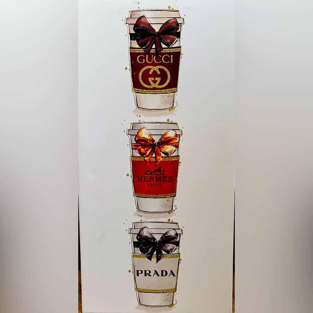COPY - Designer Inspired Wall Art Luxury Coffee Cup